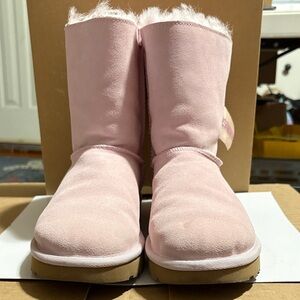 UGG Pink Bailey Bow Short